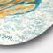 Designart - Coastal Pastel seashells I - Nautical & Coastal Metal Circle Wall Art